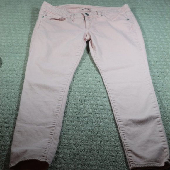 American Eagle Outfitters Size 6 Pink Stretch Skinny Jeans - Picture 1 of 5